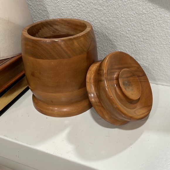 MID Century Tobacco Salt box - Picture 4 of 5